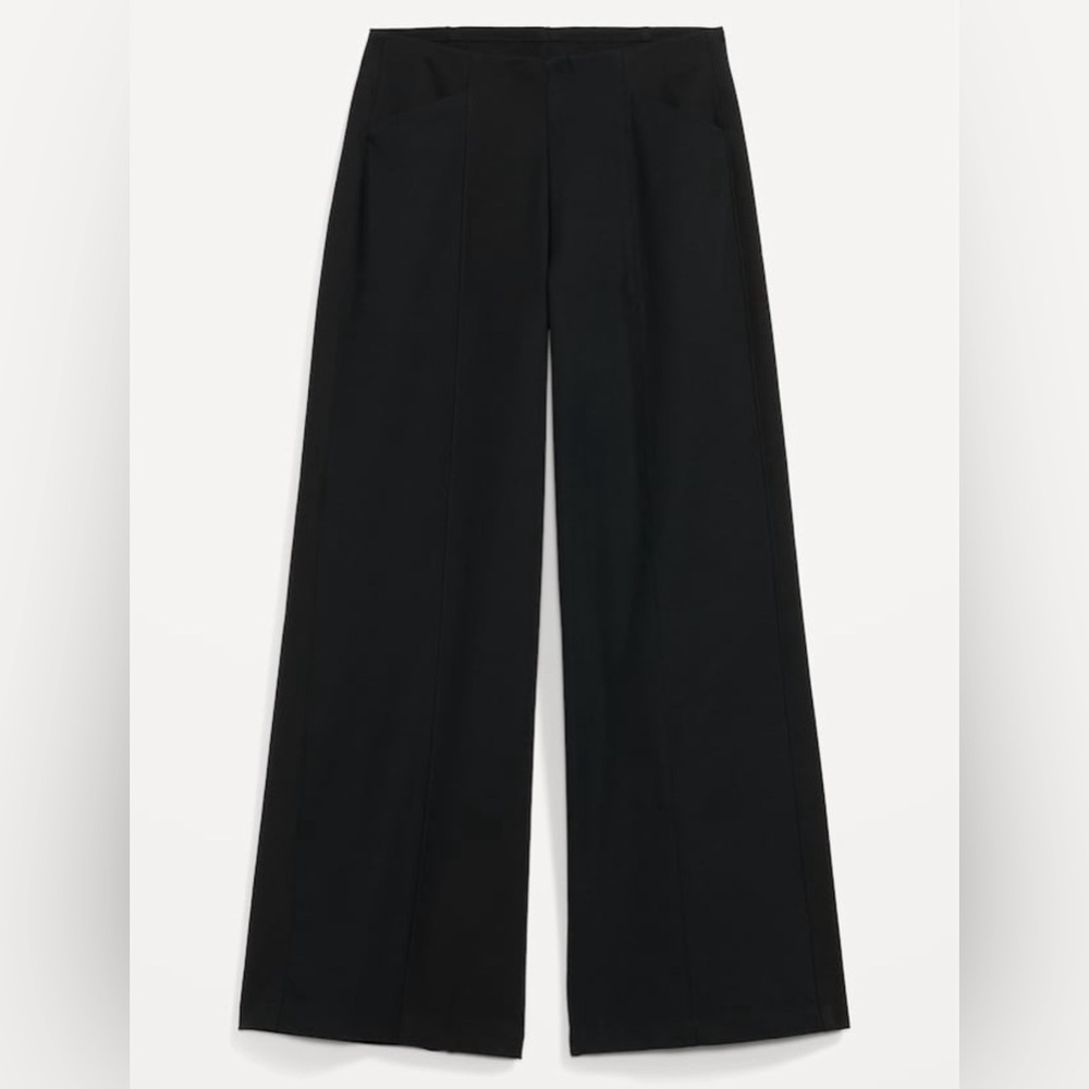 NWOT! Black High-Waisted Pull-On Pixie Wide-Leg Pants for Women - Multiple 🩶🩶 - Picture 4 of 8